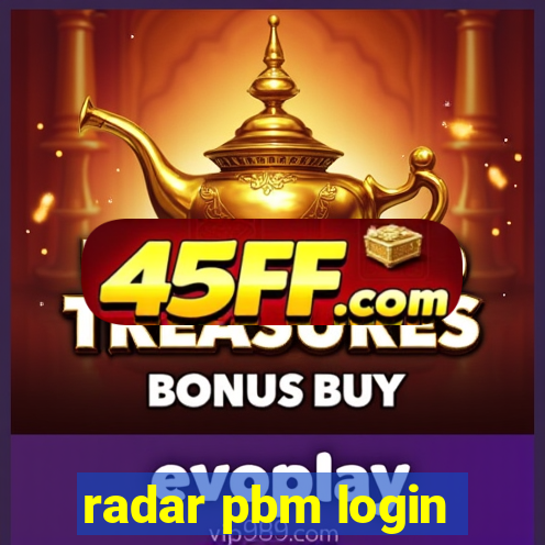 radar pbm login